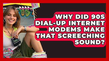 Why Did 90s Dial-up Internet Modems Make That Screeching Sound? - I