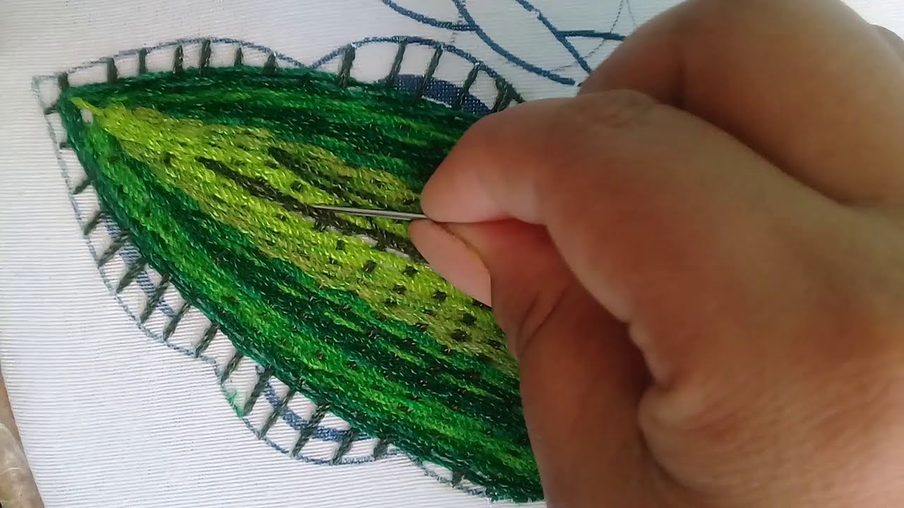 Bordado para  HOJAS Grandes🍃LEAF Embroidery