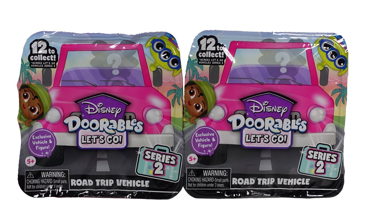 Disney Doorables Let's Go Vehicles 2-Pack Series 1 - Just Play