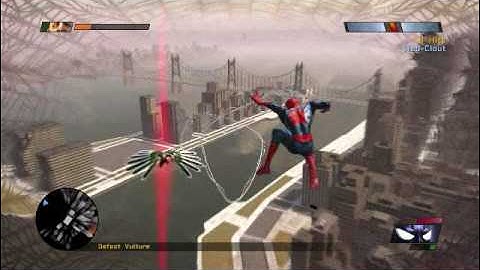 spider-man web of shadows: spidey vs vulture