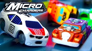Micro Chargers Pro Racing Pit Stop Track Amazing Racing Cars Playset screenshot 5