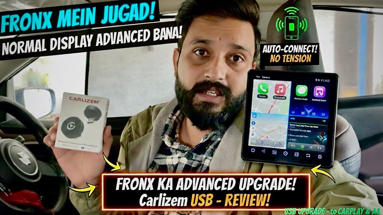 Wireless Apple Carplay & Android Auto | How to Convert Wired to Wireless |  Carlizem Cortex A7 Pro🔥😱