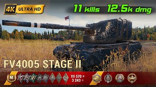 FV4005 Stage II 💥 11 Kills / 12.5k Damage 💥 WoT Replay #114