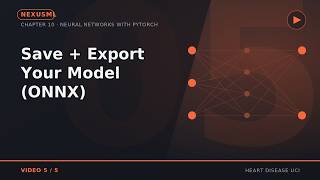 Save Your PyTorch Model + Export to ONNX for Flutter