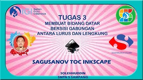 Membuat Bidang Datar Bersisi Gabungan Antara Lurus dan Lengkung Menggunakan inkscape