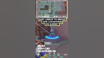 Destroy Killjoys Lockdown on Sunset A-Site with this simple Wallbang Lineup | Valorant Tips