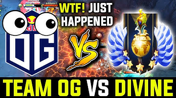 WTF! Divine Stack Acutally Did It Against Vs TI Winner Team Og - Is MMR Just A Number ??