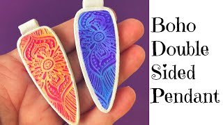 Polymer Clay Tutorial Boho Chic Two Sided Pendant Jewelry With Bezel and Bail by Thinking Outside The Box 11,441 views 3 years ago 54 minutes