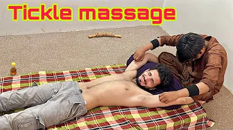 Tickle  ASMR? 😅 Armpit & Belly Massage with HYSTERICAL Laughs!