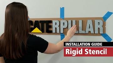 Using a Rigid Stencil Guide to Install a Gemini Double Face Tape Mounted Sign