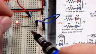 How to read LED schematic diagrams and electronic circuits light emitting diodes by Electronzap