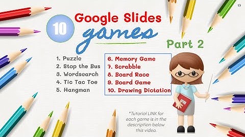 10 Interactive Online Games in Google Slides - part 2