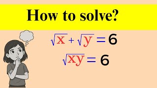 A Nice Square Root Math Olympiad Algebra Problem|
