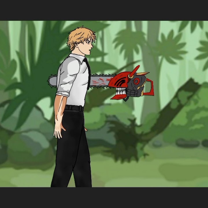 Chainsaw man, pochita vs Black denji #shorts #animation #viral #youtubeshorts