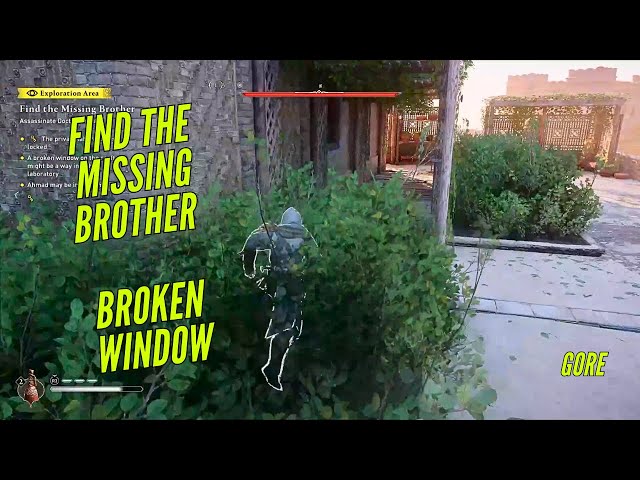Find the Missing Brother Broken Window | AC Mirage - YouTube