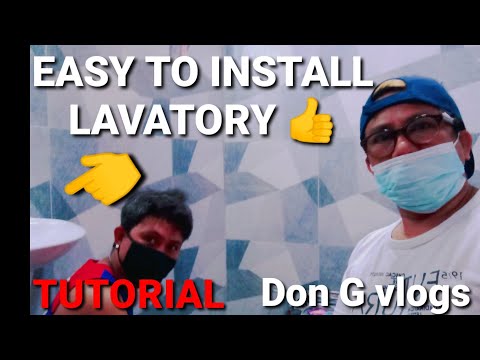 EASY TO INSTALL LAVATORY 👍 TUTORIAL l Don G vlogs