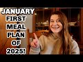 LARGE FAMILY JANUARY ONCE A MONTH MEAL PLAN | FREEZER PANTRY CHALLANGE MEAL PLAN