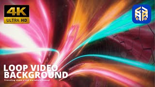 Free 4K Loop Video Background Traveling down a red wormhole tunnel No Copyright