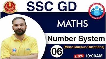 SSC GD Maths| Number System | Maths Special for SSC-GD Constable || SSC-GD EXAM 2021