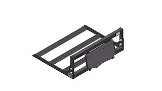 LANDY 44'' Mini Skid Steer Land Plane Leveler Attachment