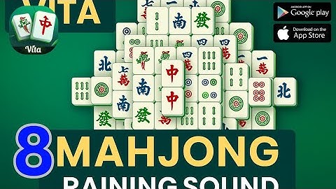 Vita Mahjong | Gameplay With relaxing rain sound EP08 (ios,Android)