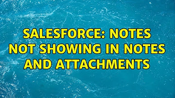 Salesforce: Notes not showing in Notes and Attachments