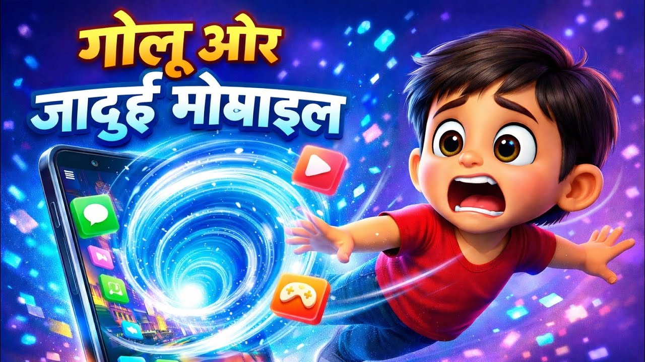 GOLU KA MAGICAL PHONE 📱| Cartoon Moral Stories Hindi 