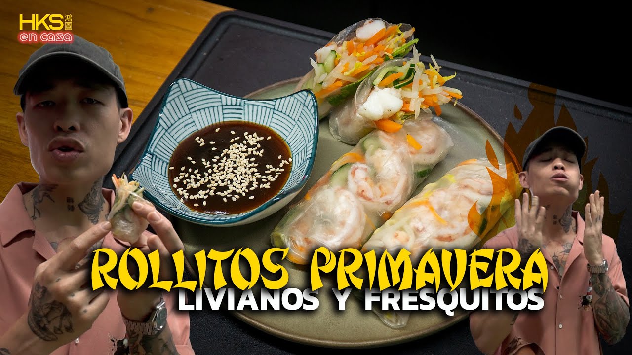 CÓMO HACER ARROLLADITOS SÚPER FRESH DE PAPEL DE ARROZ - WALTER LUI - HONG KONG STYLE en Casa