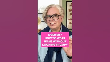 Over 50? How to Wear Jeans Without Looking FRUMPY! #style #fashionover50 #shorts