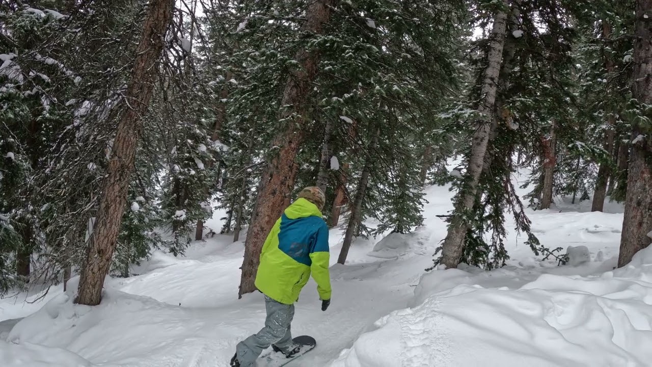 2.12.24 Rad & Jenn shred Scout and Rad wipes out in Powder at Brighton Ski Resort