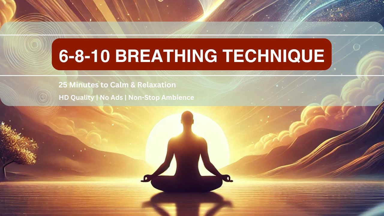 25-Minute Guided 6-8-10 Breathing Meditation | Advanced Breathwork for Deep Relaxation