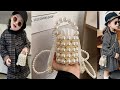pearl bucket bag | vintage beaded bag | beaded bag