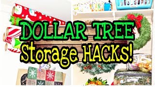 Decor Storage Dollar Tree Hacks / DIY Dollar Tree Storage