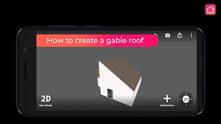 How to build a gable roof in the Room planner screenshot 3