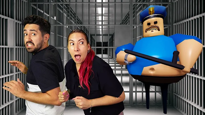 PRECISAMOS FUGIR DESSA PRISO COM POLICIAL MALUCO no Escape Barrys Prison Run Roblox