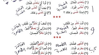 النحو الواضح - 24 - الفعل المضارع المعتل الآخر وأحوال علامات إعرابه