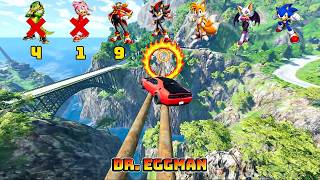 🚀 Sonic and Pals Acceleration Test(Downhills Ring Fire Challenge) - Survival Challenge Beam.NG Drive screenshot 4