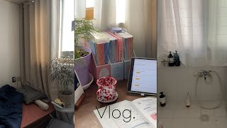 새해맞이 할 일들☀️직장인 영어회화(feat. 야나두 스르르 학습지)•필터 샤워기 교체•이불테리어•매트리스커버 교체•회화 쉐도잉•1인가구 인테리어