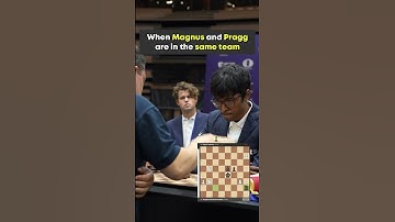 When Pragg and Magnus are in the same team! #chess #shorts