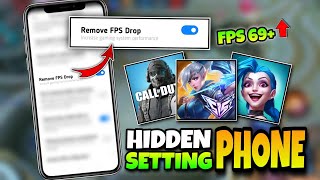 HIDDEN PHONE SETTINGS!! Turn On This Setting To Remove LAG and FPS Drops | Best For Low-End Devices