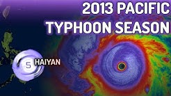 2013 Pacific Typhoon Season Animation v.2