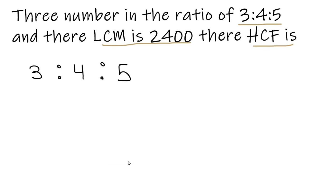 three-number-in-the-ratio-of-3-4-5-and-there-lcm-is-2400-there-hcf-is