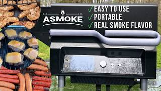ASMOKE Portable Electric Pellet Grill | Compact BBQ Smoker