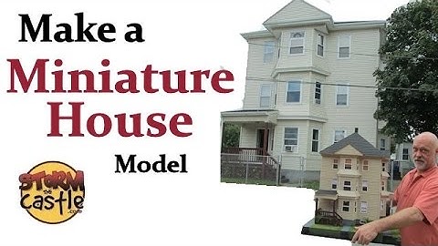 How to Make a Miniature House Model with foam board