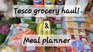 Tesco weekly groceries shopping haul and main meal plan || Family of four || W/C 15th May