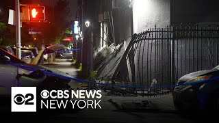 Woman walking with kids hit by SUV after it jumps curb in Brooklyn
