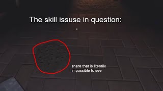 The outdoors is easy, you just have a skill issue