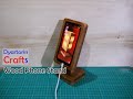 Diy wood phone stand