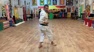 Gojuryu Kata Saifa #8-Pivot, twist hand past your hip-Kenshukai Karate Training