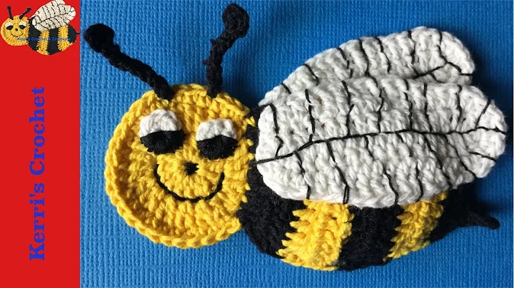 Crochet Bee Tutorial - Crochet Applique Tutorial